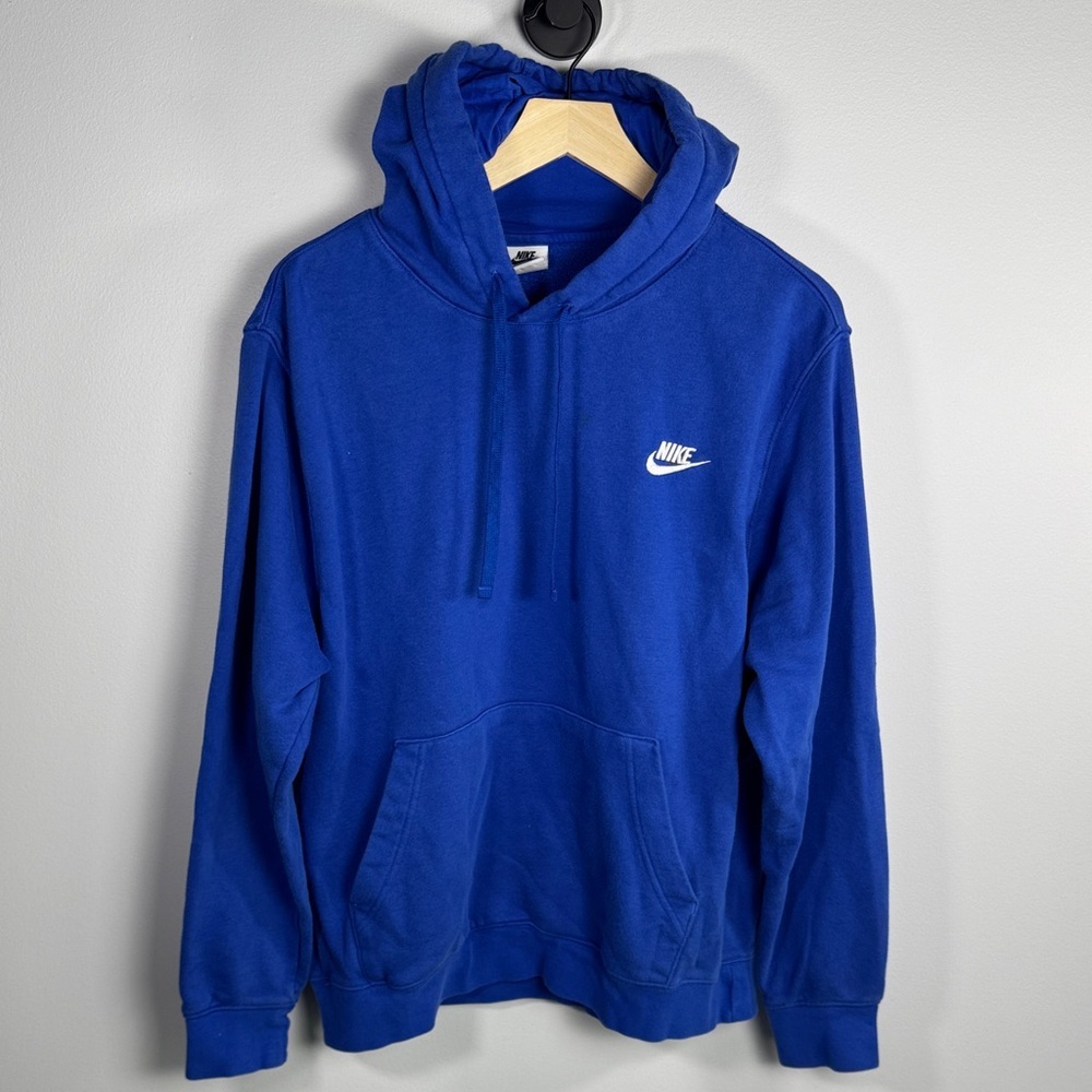 Nike Swoosh Hoodie Blue Size Large